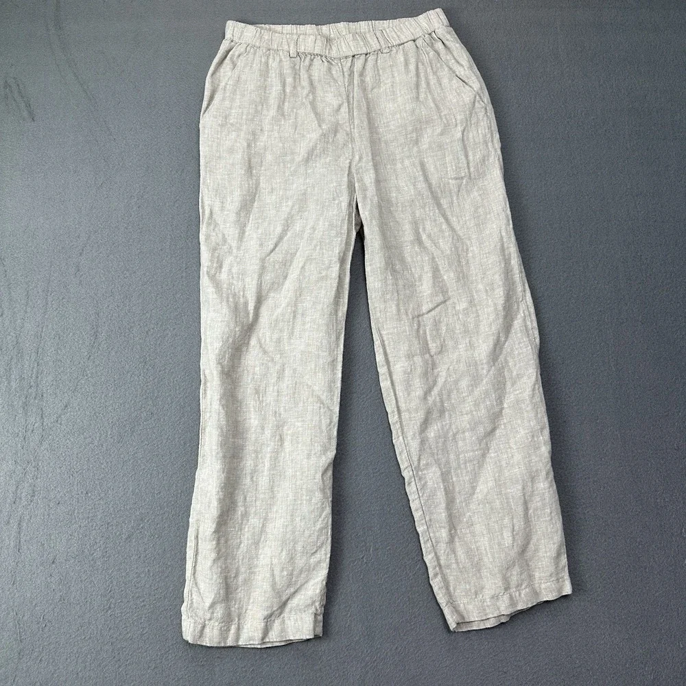Quince 100% European Linen Pants Womens Small Tan Beige